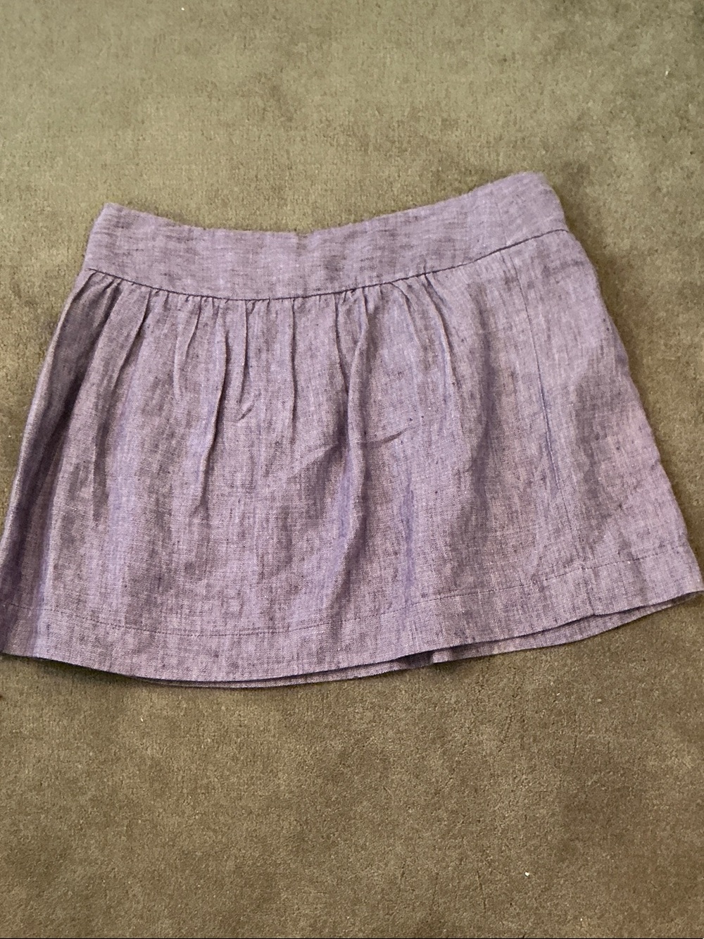 Theory Pleated Mini Skirt in Lavender